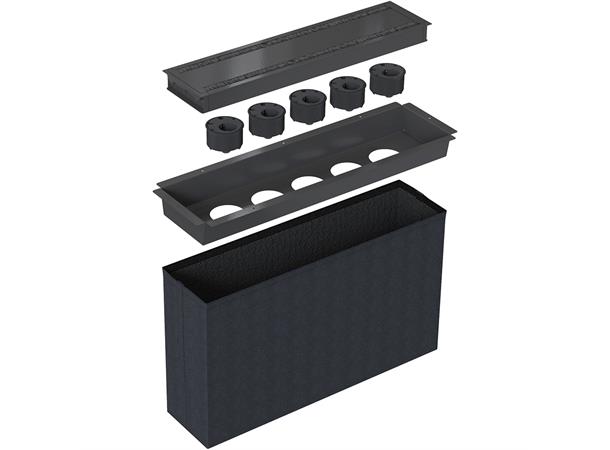 Kondator Powerdot Pakke, Stor Med 5x PowerDots Sort