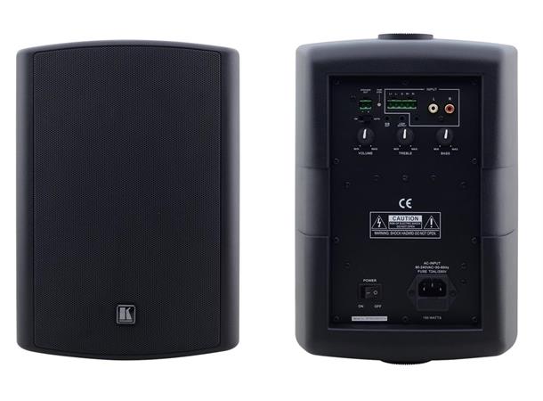 Kramer Høyttaler Vegg 50W Aktiv 6.5" 2-veis 4 Ohm Sort (2 Stk) A-Power