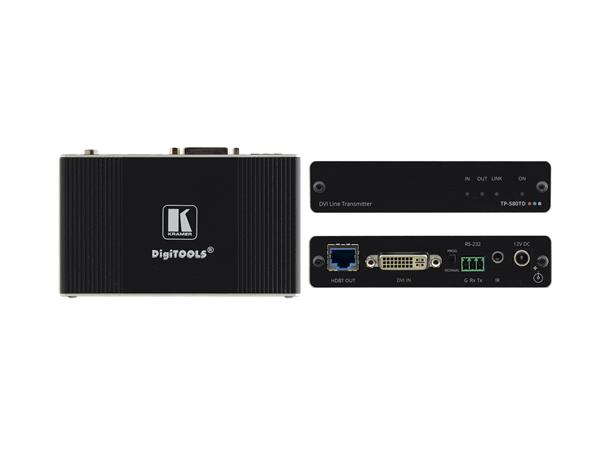 Kramer Transmitt DVI HDCP RS-232 IR 4K60 10.2Gbps 1xHDBaseT Max 70 m Power 12V 
