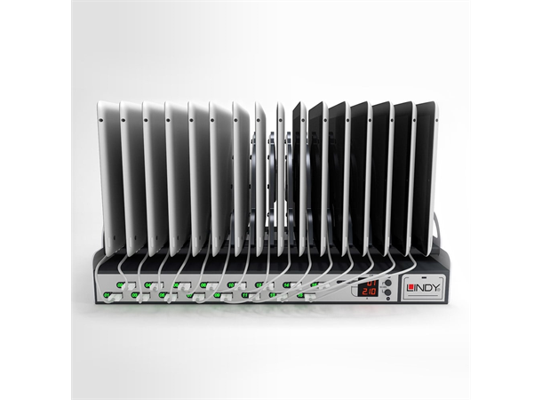 Lindy LadestasjonNettbrett USB 16-port USB Docking Station ¤