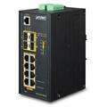 Planet Switch 8-p Gigabit 8xPoE+ 2xSFP Layer2 Industri IP30 DIN IPv6 240W