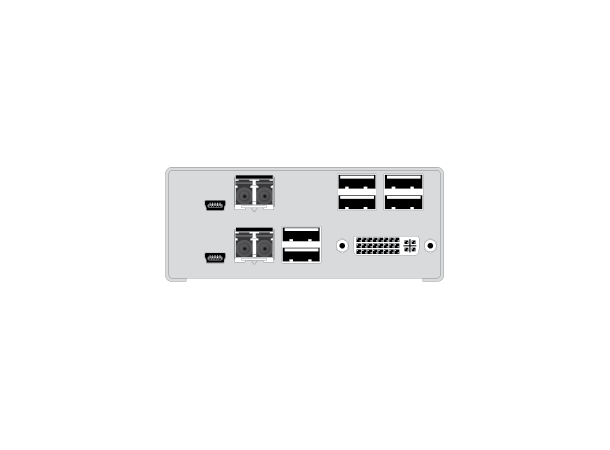 IHSE Draco Compact Rx DVI-D 2 x USB 2.0 Fiber 