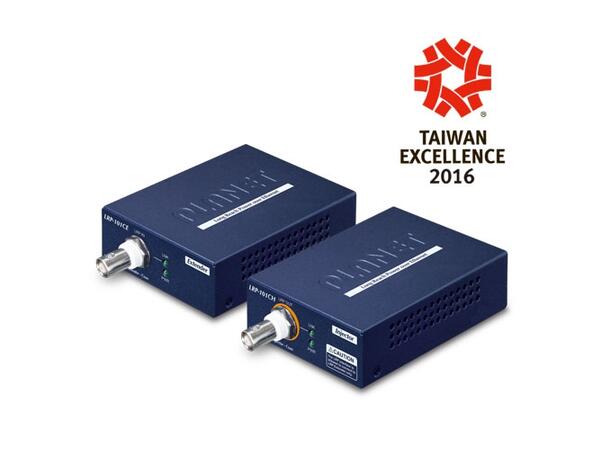 Planet PoE Extender Kit - Coax Tx/Rx 75Ohm Coax Max 1000m 
