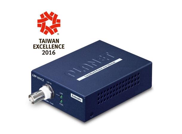 Planet PoE Extender Kit - Coax Tx/Rx 75Ohm Coax Max 1000m 