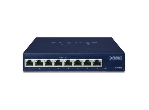 Planet Switch  8 x  Gigabit Desktop Internt Power 