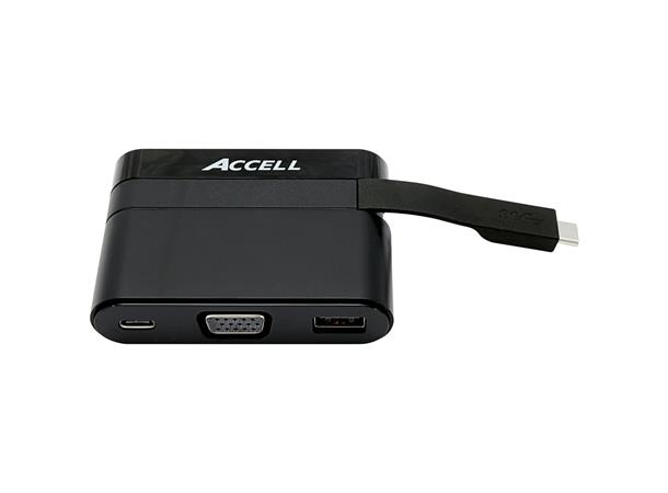 Accell Docking Station USB-C Mini VGA USB3 USB-C