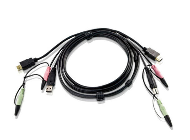 Aten MasterView Kabel -  1,8 m USB, HDMI, Audio 