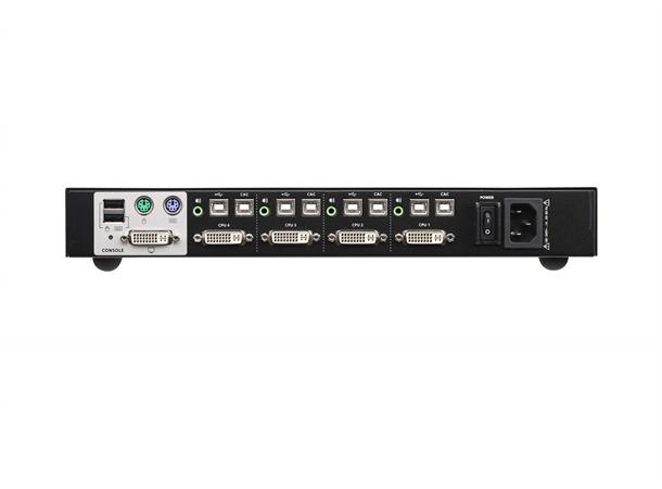 Aten Secure KVM Switch 4pUSB DVI Single Display NIAP PP 3.0 