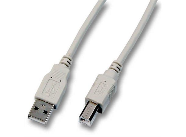 EFB USB2 Kabel A-B -  1.8 m, Grå 