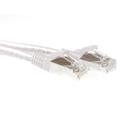 SFTP Patch Cat.6A - 1,5 m Hvit Snagless 500MHz 26AWG PIMF