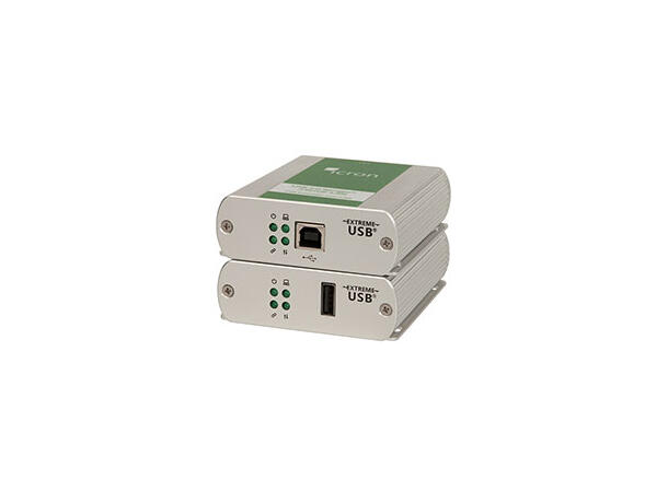 Icron USB-extender - Ranger 2301GE-LAN USB 2 - CAT og LAN 100m - Power RX 
