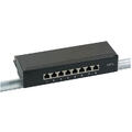EFB Mini Patch Panel 8xRJ45 Cat.6 STP 10" 250MHz Sort 1U