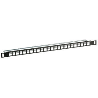 EFB Panel 0,5U Patch Keystone 24p Sort Uten moduler