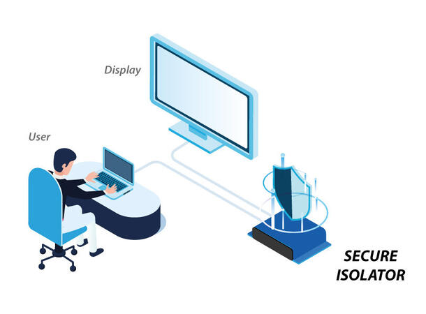 HSL Secure Isolator 1-Port Video DP/HDMI Anti-Tampering 