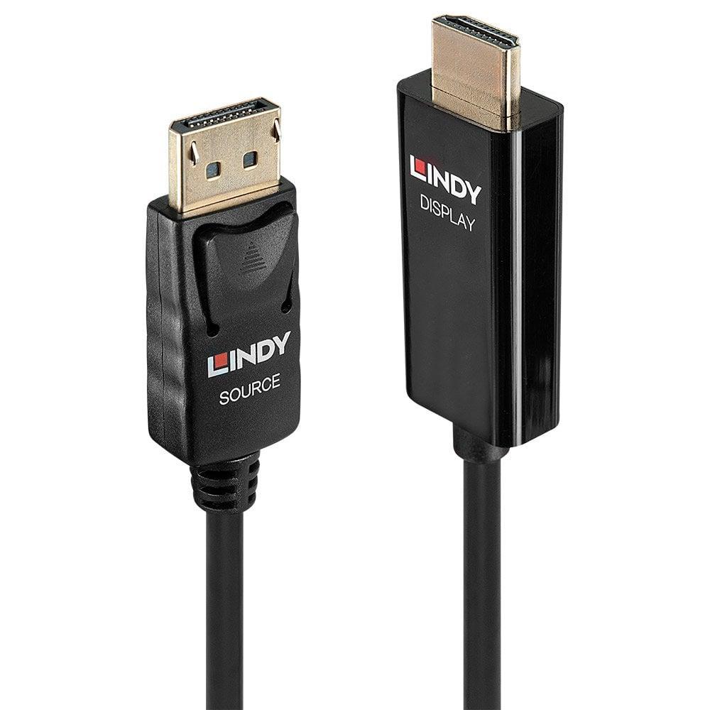 Lindy Displayport > HDMI Kabel 0,5 m Videokilde DisplayPort Leteng AS