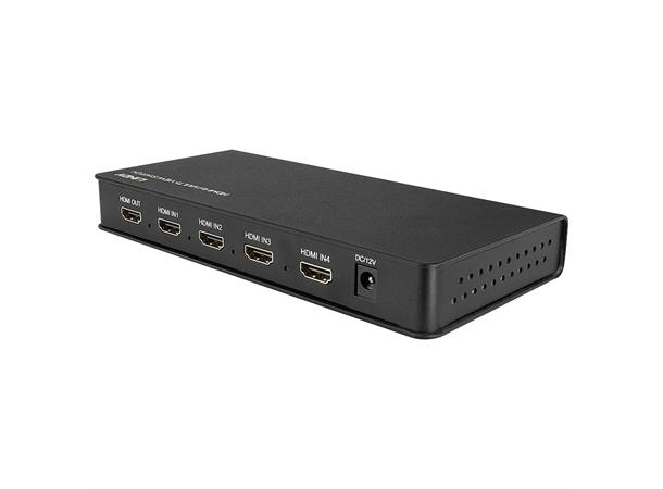 Lindy Switch 4-p HDMI Full HD QuadView PiP Dual Video Standard 