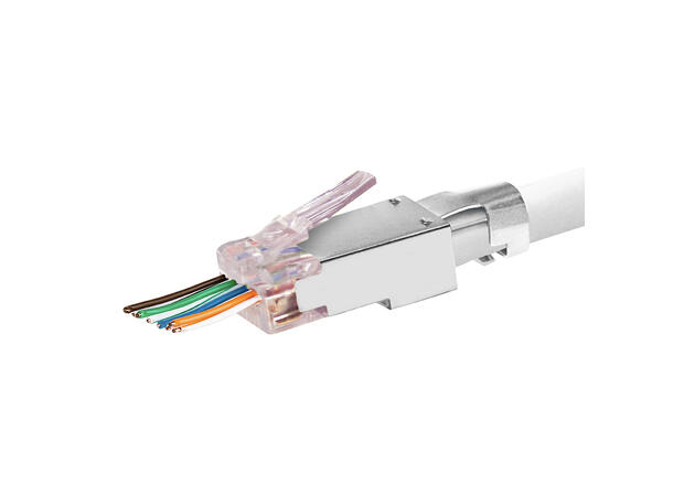 Simply45 - RJ45 - Pro CAT 6 / 6A STP Pass Through - Cap45™ & BarS45™ - 50 stk 