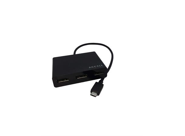 Accell USB-C > 3 x DisplayPort MST Hub USB-C 4K@30Hz HDCP 1.3