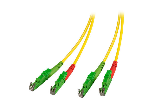 Fiberpatch 9/125 E2000/APC -  1,0 m LSZH Duplex E2000®/APC-E2000®/APC OS2 
