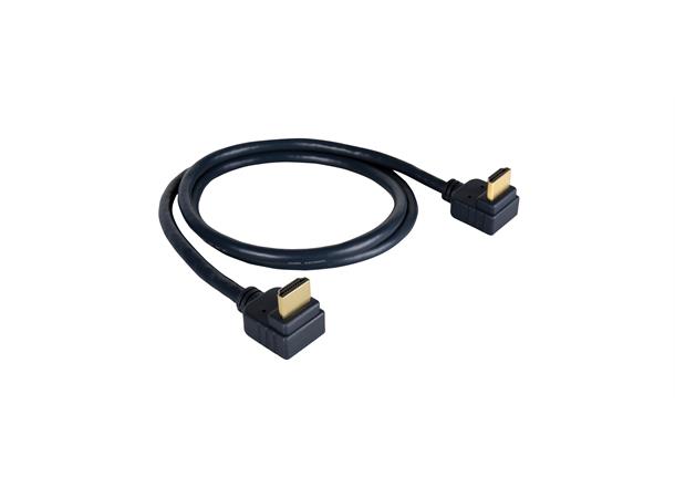 Kramer HDMI High-Speed Vinklet- 1,8 m HDMI Kabel 30AWG Sort 4K 