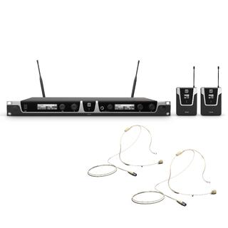 LD Trådløs mikrofon kit 2 x Headset Beige - Serie 508