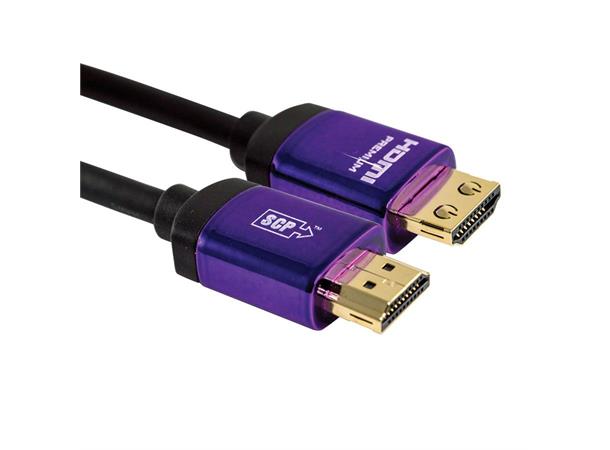 SCP HDMI Premium HEC -  4,5 m Install HDMI kabel m/Ethernet Sort 4K 