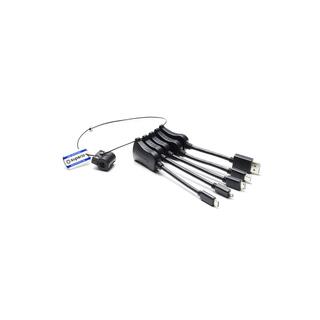 Superio Adapter Ring 5xAdapter PigT 4K DP MiniDP MiniHDMI MicroHDMI USB-C