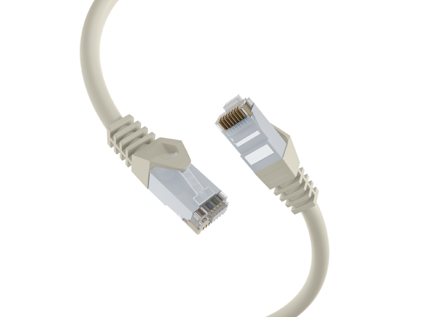 UTP Patch Cat.6 -  0,25 m Grå LSZH 250MHz 24AWG Halogenfri Snagless 