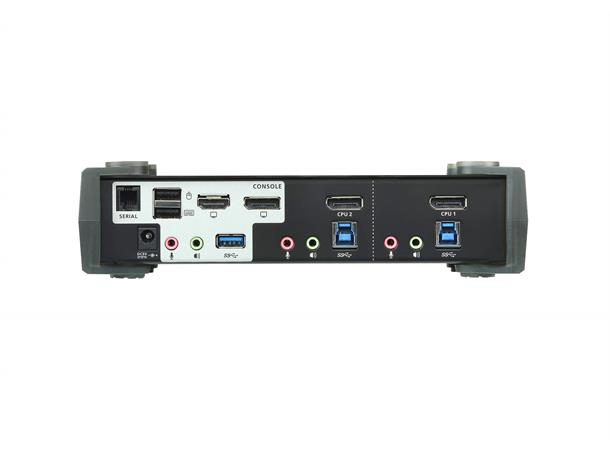 Aten KVM Switch 2-Port DP USB3 4K MST DisplayPort USB3 Audio 4xKabel 