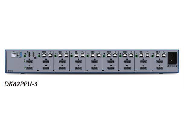 HighSecLabs Secure KVM 8p DH DP w/fusb PP 3.0