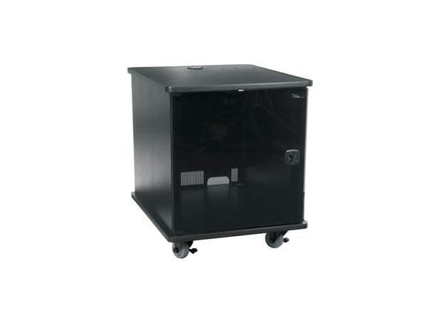 Middle Atlantic MFR Møbelrack 12U - Komplett med hjul - sort ask 