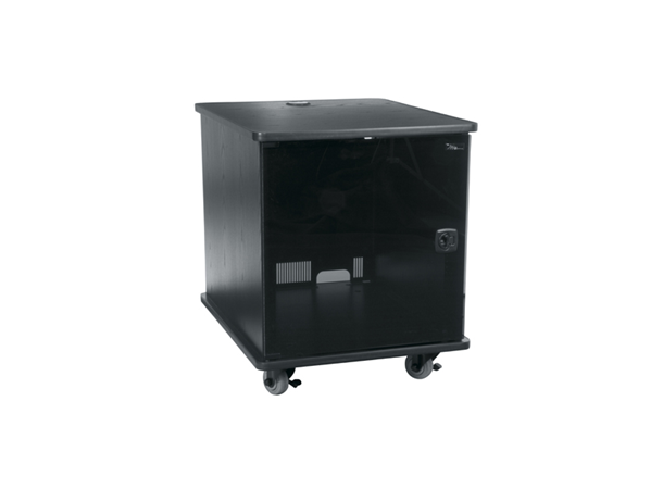 Middle Atlantic MFR Møbelrack 12U - Komplett med hjul - sort ask 