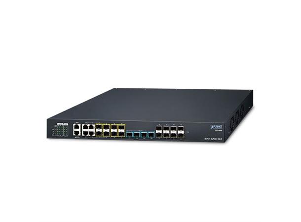 Planet Switch 8-p GPON 4-p Gigabit 4xSFP OLT +4SFP 10G 60W 