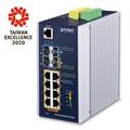 Planet Switch 8-p Gigabit 8xPoE++ 2xSFP + 2xSFP Layer3 Industri IP30 DIN IPv6