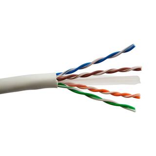 SCP Cat.6 U/UTP 550 MHz - 305 m Box 23AWG Solid Hvit