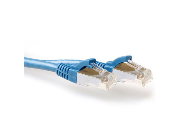 SFTP Patch Cat.6A - 2 m Blå LSZH 500MHz 27AWG Halogenfri Snagless 