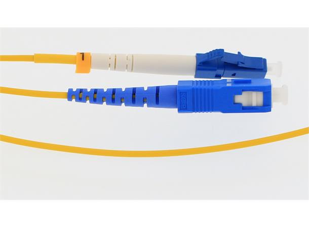 Fiberpatch 9/125 LC-SC -  7 m LSZH Singlemode Simplex OS1/OS2 Gul 