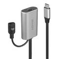 Lindy Adapter USB-C 3.1 Skjøtekabel, 5 m 1.35 mm DC kontakt USB-C M > USB-C F