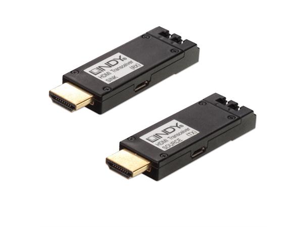 Lindy Extender HDMI 2.0 Fiber Tx/Rx Maks 300 m 4K @60Hz 10.2 Gbps