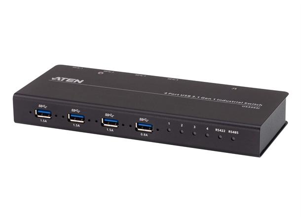 Aten Switch 4x4 USB3.1 # 5Gbps RS-422/485 9-24V 