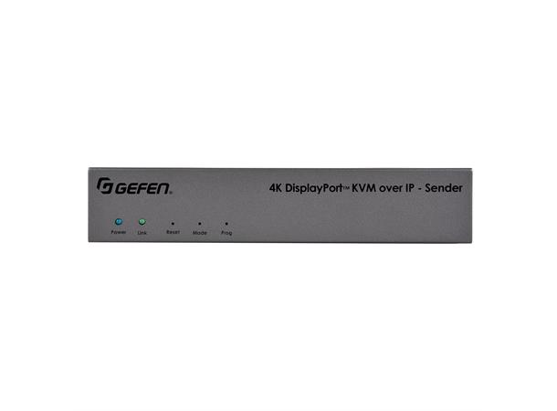 Gefen DisplayPort KVM over IP Tx 2-veis LAN Audio DP USB RS-232 IR 