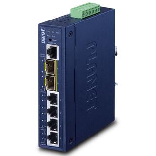 Planet Switch4-P Gigabit Managed + 2xSFP Layer2+/L4  Industri IP30 DIN IPv6