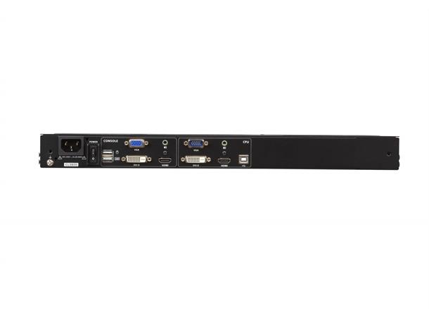 Aten Rack Konsoll 19" Slideaway Full HD USB/ HDMI/ DVI/ VGA Dual Rail 