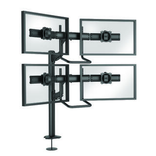 Chief Kontour K4 Bord 2x2 SkjermH VESA Max 4x6,8 Kg Bolt Sort