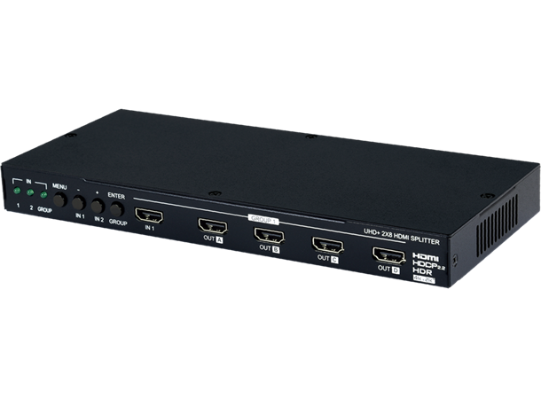 Cypress HDMI Splitter 1:8 / 2:4 HDMI 2.0 - 18 Gbps, HDCP 2,2 