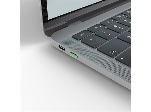 Lindy USB C Port Blocker KIT Grønn Nøkkel og 4 låser 