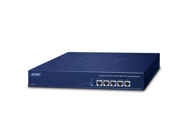 Planet VPN 5-p Router 10/100/1000T Security AP Control Dual WAN SPI IPv6 
