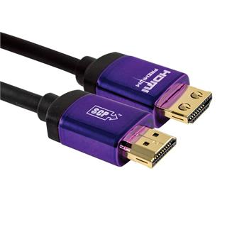 SCP HDMI Premium HEC -  3 m Install HDMI kabel m/Ethernet Sort 4K