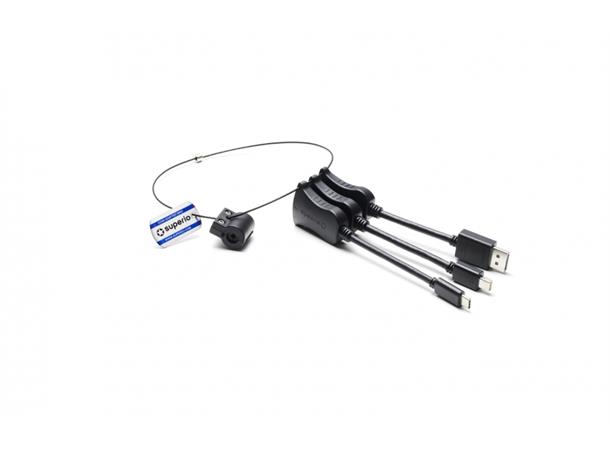 Superio Adapter Ring 3xAdapter PigT 4K DP MiniDP USB-C