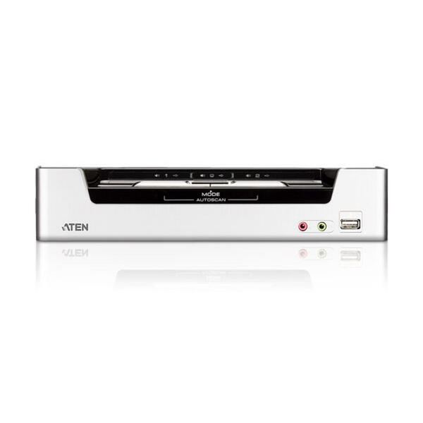 Aten KVM Switch 2-Port HDMI HDMI USB2 2x Kabel